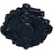 Ekena Millwork Kinsley Flowing Leaf Ceiling Medallion, Hand-Painted Midnight Dream, 30 3/8"W x 20 3/4"H x 1"P CM30KIMDF - alternate 3